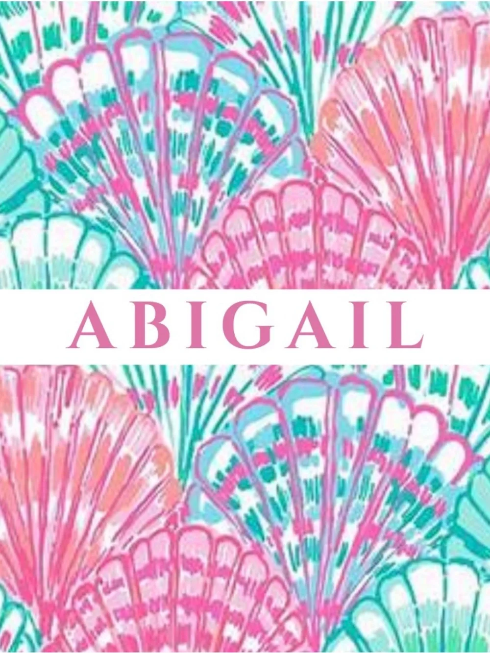 Personalized Decorative Serving Tray made to order in Pink & Teal